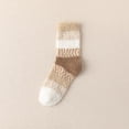 thumbnail image 2 of Fuzzy Socks for Women Winter Warm Plush Casual Cotton Non Slip Cute Fluffy Socks Khaki, 2 of 9