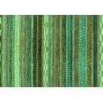 thumbnail image 1 of Ahgly Company Indoor Rectangle Abstract Turquoise Blue Modern Area Rugs, 7' x 10', 1 of 4