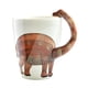thumbnail image 1 of Taza con forma de dinosaurio de 400 ml, taza de cerámica animal linda, taza de oficina, taza de desayuno, 1 of 5