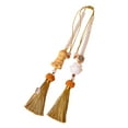 thumbnail image 4 of Shangren Buddha Statue Hanging Ornament Dangle Accessory Car Rear View Mirror Pendant Yellow, 4 of 8