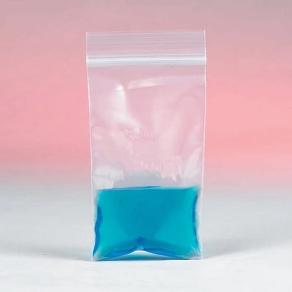 Clear 4x4 Inch 4 Mil Double Zip Poly Bags - 1000-Pack