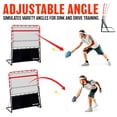 thumbnail image 3 of 4ft Portable Pickleball Rebounder Training Aid for Pro Player Level 4.0+, Adjustable Angle Easy Setup & Storage - Perfect Your Forehands Backhands Dinks Volleys Accuracy Coordination Kitchen Control, 3 of 7