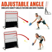 4ft Portable Pickleball Rebounder Training Aid for Pro Player Level 4.0+, Adjustable Angle Easy Setup & Storage - Perfect Your Forehands Backhands Dinks Volleys Accuracy Coordination Kitchen Control
