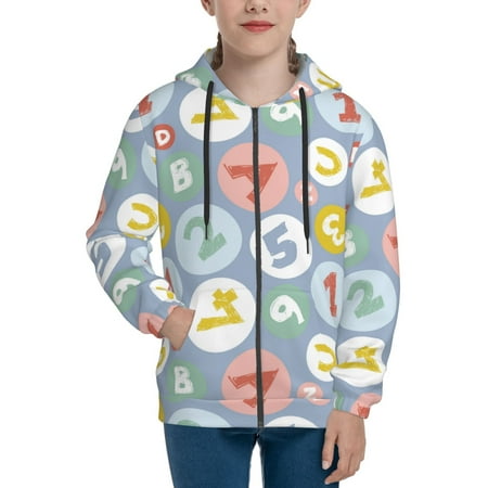 

Hoodies for Women Colorful digital polka dots Long Sleeve Sweatshirt Drawstring Zip Up Hoodie with Pockets Teen Girl Clothes