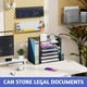 thumbnail image 2 of Organizador de archivos de escritorio Simple Trending de 6 niveles con soporte para archivos, 2 of 7