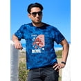 thumbnail image 2 of Cheerful Devil Techno Style Tie Dye Crystal Men -Image by Shutterstock, Male Medium, 2 of 4