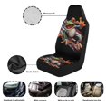 thumbnail image 6 of Yuyamidu Funny Frog Car Front Seat Covers American Flag Front Seat Cover Waterproof Automotive Accessories Easy Installation for Cars, SUVs and Trucks, 6 of 7