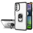 thumbnail image 2 of For Apple iPhone 11 (6.1") Transparent Hybrid PC Magnetic Ring Stand (work with Car Mount) Detachable Frame Bumper Phone Case Cover by Xpression - Clear + Black, 2 of 7