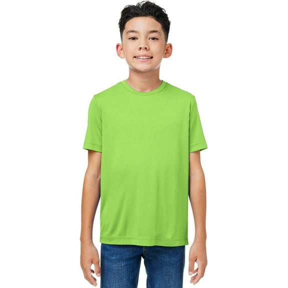 CORE365 CE10Y Youth Capital Performance T-Shirt - ACID GREEN