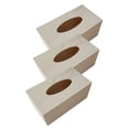 thumbnail image 1 of Miangastore DIY Tissue Box Made of Durable Synthetic Material for Storage Beige Plain Color Craft Projects, 1 of 8