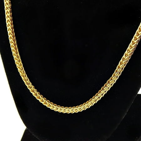 - 18k Gold Plated Franco Link Chain 30