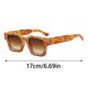 thumbnail image 2 of Gafas de sol cuadradas para hombre y mujer, gafas de sol rectangulares gruesas de moda, estilo de diseño., 2 of 4
