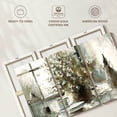 thumbnail image 6 of Elephant Stock Daisy Still Life Wall Art - Horizontal Multi Panel Canvas - Living Room Wall Decor - Floral And Botanical Multi Panel - Brown And Beige Decor By George Bjorkland - 38" x 24", 6 of 8