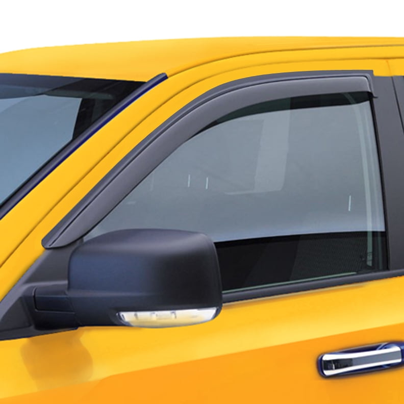 For 15-19 Silverado 2500 3500 Double Cab Window Rain Deflector Vent Visor Guards