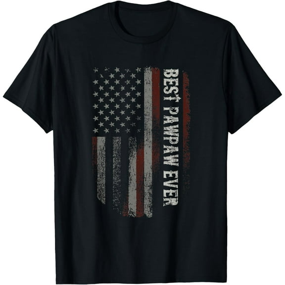 Best Pawpaw Ever American Flag Funny Grandpa Father's Day T-Shirt