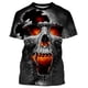 thumbnail image 3 of Camisetas De Verano Calavera Para Hombres/Mujeres Impresión 3d Personalidad Ropa Deportiva Harajuku Casual Tops Hombre De Gran Tamaño Top Tees Depangjing, 3 of 4
