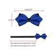 thumbnail image 4 of CORBATA DE PICO PREATADA PARA HOMBRES DE COLOR SÓLIDO INSPIRADA, PARA BODAS Y FIESTAS, TUXEDO, AZUL REAL, TALLA ÚNICA, 4 of 5