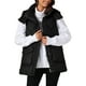 thumbnail image 1 of CHALECO INSPIRADOR CHIC para Mujer Abrigo de Invierno con Capucha, Cierre de Cremallera, Largo Medio, Sin Mangas, Acolchado, Talla S, Negro, 1 of 6