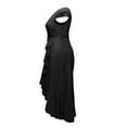 thumbnail image 4 of Women Lace Cap Sleeve Dress Casual Ruffle High Low Party A-Line Dress, 4 of 6