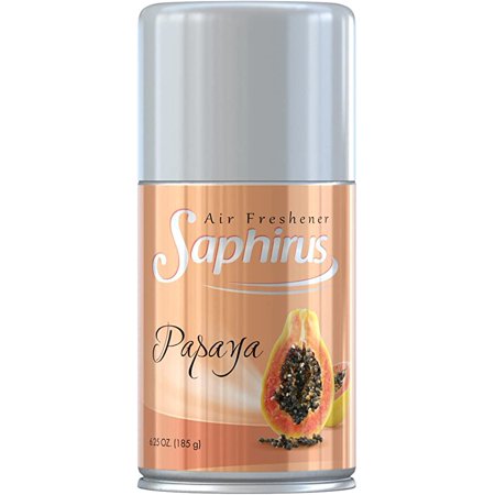 Saphirus Air Freshener Aerosol  great and magic fragrance for Home  Office  Car  Bathroom and any room  Odor Eliminator  Papaya  6.25 FL.OZ