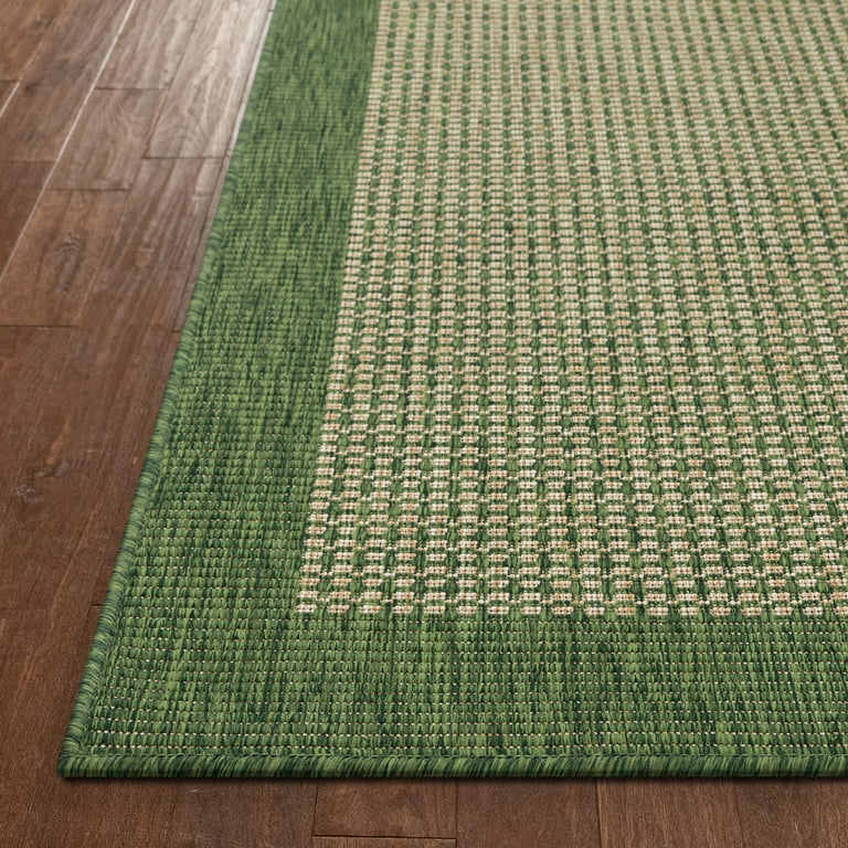 Rhody Rug Pioneer Green Multi 5 ft. x 8 ft. Oval Indoor/Outdoor Braided  Area Rug PI22R060X096 - The Home Depot