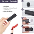 thumbnail image 3 of 10Pcs 12g Paperboard Lip Balm Tubes Lipstick Containers Round Refillable Kraft Containers for Solid Ointment Deodorant Sample Vial DIY Cosmetic Storage,Push-Up Style (black), 3 of 5