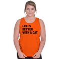 thumbnail image 4 of Life is Better with a Cat Kitty Lover Tank Top T Shirts Men Women Brisco Brands 2X, 4 of 6