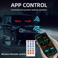 thumbnail image 4 of Luces LED para coche ZCCHESONG con forma de diablo animado de 13,7 x 4 cm, 4 of 7