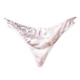 thumbnail image 2 of HUPOM Satin Panties Underwear For Women In Clothing Thong Activewear Tie Drop Waist White, 2 of 5