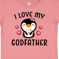 thumbnail image 4 of Inktastic I Love My Godfather with Cute Penguin and Hearts Girls Baby T-Shirt, 4 of 5