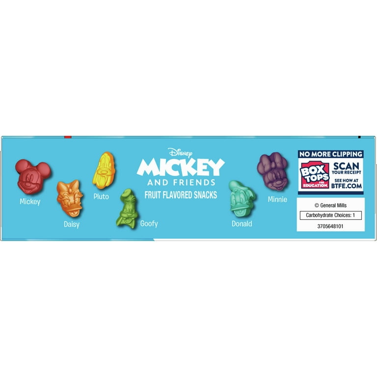 Mickey & Friends Fruit Flavored Snacks, Gummy Treat Pouches, 10 ct