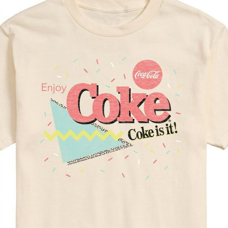 Coca-Cola Men's T-Shirt, 90's Retro Style - 'Coke Is It' Short