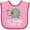 Pink and Fuchsia, variant on Inktastic My Geema Grandma Loves Me Boys or Girls Baby Bib