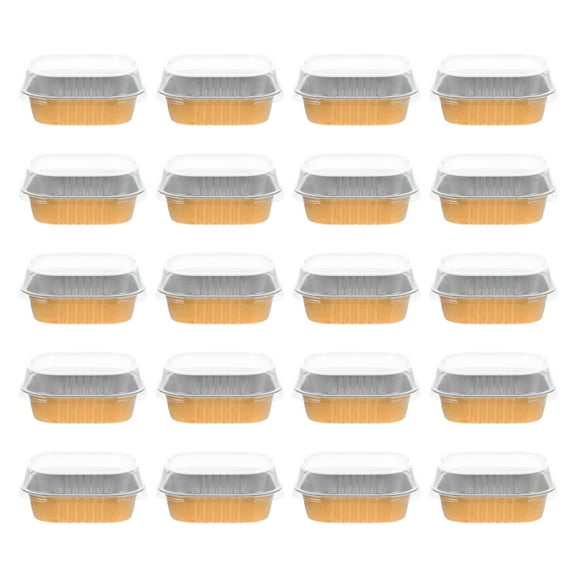 DRAFIDEEP Aluminum Foil Cupcake Baking Cups Golden 20 Sets
