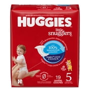 Huggies Little Snugglers Baby Diapers, Size 5 (27+ lbs), 19 Count (Select for More)