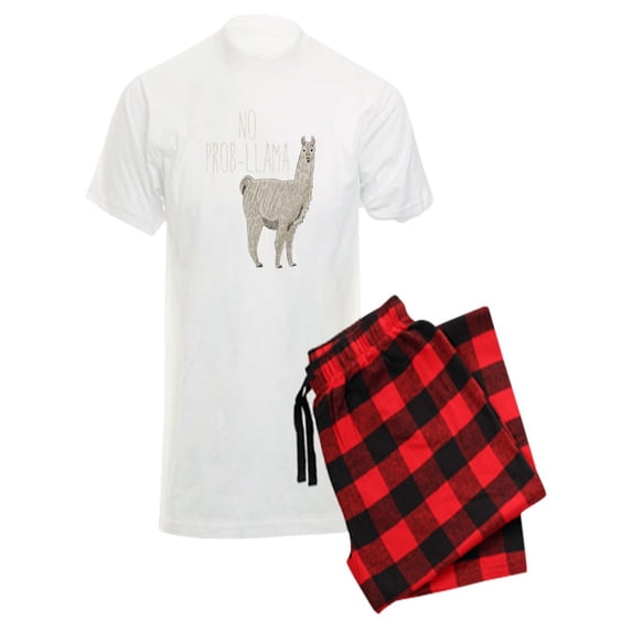 CafePress - No Prob Llama - Men's Light Pajamas