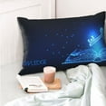 thumbnail image 4 of KLL Futuristic Book Knowledge Pillow Covers Envelope Closure,Super Soft and Cozy Fuzzy Fleece Pillow Case Cover 20"x30", 4 of 5