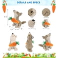 thumbnail image 3 of DolliBu Happy Easter Super Soft Plush Howling Wolf with Carrot - Cute Stuffed Animals with Carrot Plush Toy, Perfect Easter Gift, Spring Easter Plush Animal Toy for Boys and Girls - 8.5 Inches, 3 of 7