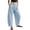 Light Blue, variant on TEAJOPSUU Women's Ankle Pants High Waist Cropped Barrel Pants Pleated Front Button Closure Side Pockets Casual Trousers for Everyday Vacation Pink