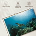 thumbnail image 6 of Elephant Stock Sea Turtle In Maui Wall Art - Horizontal Canvas Wall Art - Living Room Wall Decor - Animal Canvas - Teal And Turquoise Decor - 12" x 8", 6 of 8