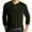 Army Green, variant on Mens Beefy Henley Shirt Lightweight Long Sleeve Thermal 3 Button Pullover Sweatshirt Big & Tall Jersey Shirt with Pocket