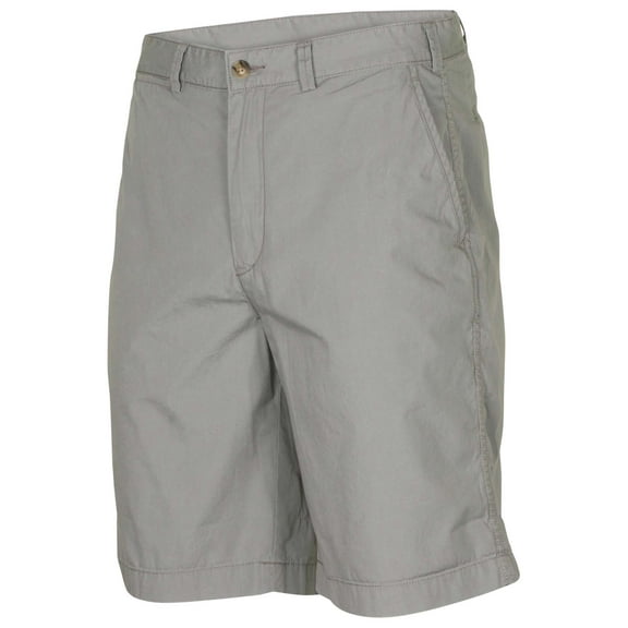 Polo RL Men's Flat Front Chino Cuffed Pony Shorts (30, Grey)