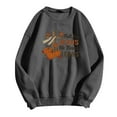 thumbnail image 4 of Arlun Womens Sweatshirts Jesus Faith Bible Verse Cute Cross Pumpkin Graphic Printed Sweatshirt Christian Long Sleeve Crewneck Trendy Religious Pullovers Tops Dark Gray XXL, 4 of 4