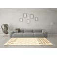 thumbnail image 3 of Ahgly Company Indoor Round Trellis Brown Contemporary Area Rugs, 4' Round, 3 of 4