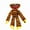 Brown Tiger Stripe-Bobby, variant on New Cute Cartoon Bobby's Smile Plush Toy, Evil and Quirky Smiling Colorful Doll Suitable for Sofa Home Fans Collection Gift