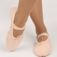 thumbnail image 1 of Ballet Shoes Split Sole Round Toe Flat Canvas Dancing Shoes for Children & Adults, 1 of 4