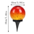 thumbnail image 3 of Gecau Solar Ball Garden Waterproof For Outdoor Use Lights Glass Floor Cracked For Route Patio Grass Christmas Decoration Outlook High Durability A 4.8x4.8 Inch Home Decor, 3 of 5