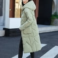 thumbnail image 4 of Vedolay Coat for Women Winter Winter Coats Mid-Length Hooded Outwear Jackets Casual Outcoats Mint Green,L, 4 of 4