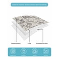 thumbnail image 5 of Grey Paisley Queen Size Down Alternative Comforter, Lightweight Comforter Quilt Bedding Set with Pillow Shams Boho Flower Botanical Leaf Branch All Seasons Bed Comforter Duvet Insert 90"x96", 5 of 7