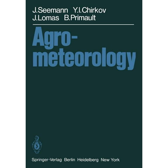 Agrometeorology, (Paperback)